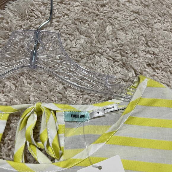 Urban Outfitters Kimchi Blue Bohemian Striped Bell Sleeve Open Back Crop Top NWT - Picture 5 of 8